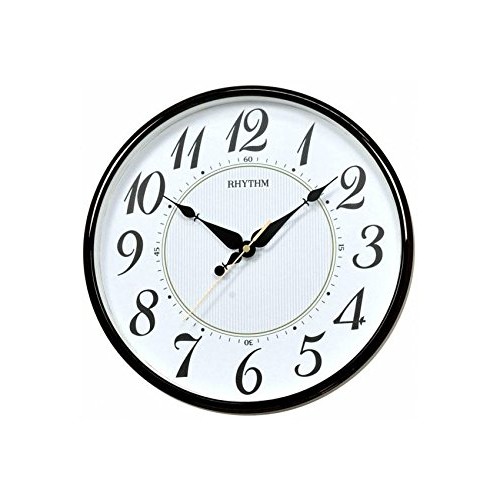 Rhythm(Japan) Pearl Printing Dial Silent Silky Move Wall Clock